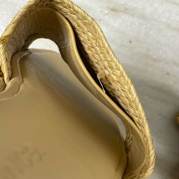 Vince sandals raffia slide mule sz 6 Natural Woven - Picture 6 of 7